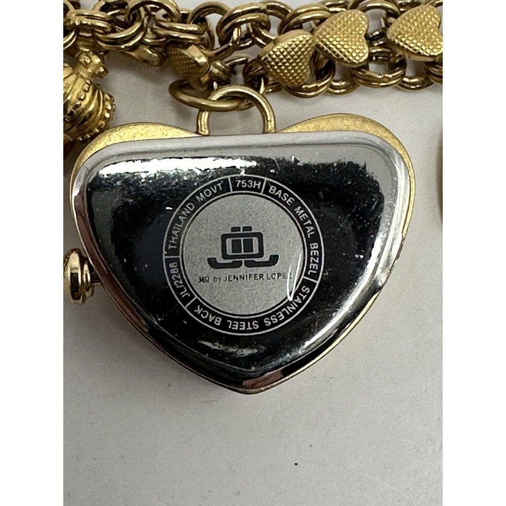 Jennifer Lopez JL/2288 New Battery Ladies Charm Watch 28MM 8" Heart Shaped J92 - Picture 6 of 6